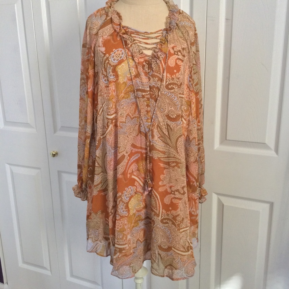 Haute Hippie Paisley Dress NWT